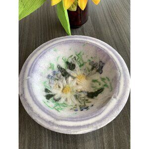 Handcrafted Fragrance Pressed Flower Lavender Decorative Bowl Air Freshener Vint